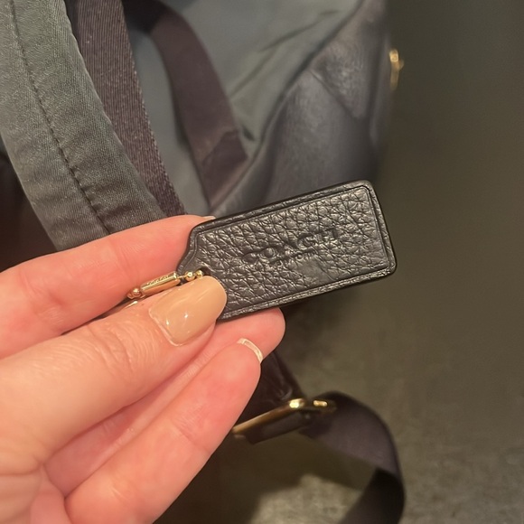 Coach Mini Navy Leather Charlie Backpack - Picture 5 of 8